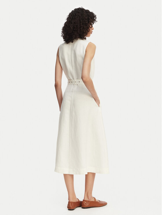 Tommy Hilfiger Tommy Hilfiger Suvekleit WW0WW48951 Valge Regular Fit