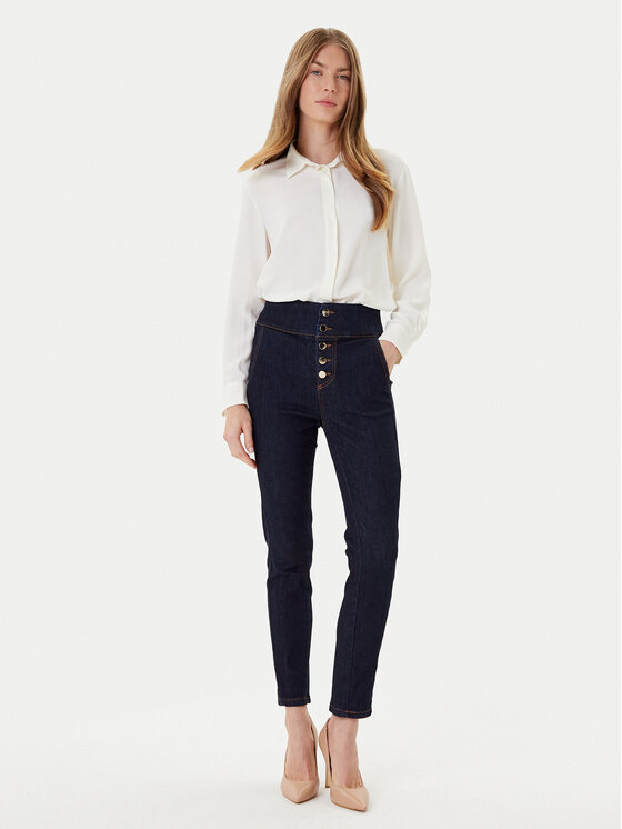 Rinascimento Rinascimento Traperice CFC0124957003 Tamnoplava Skinny Fit