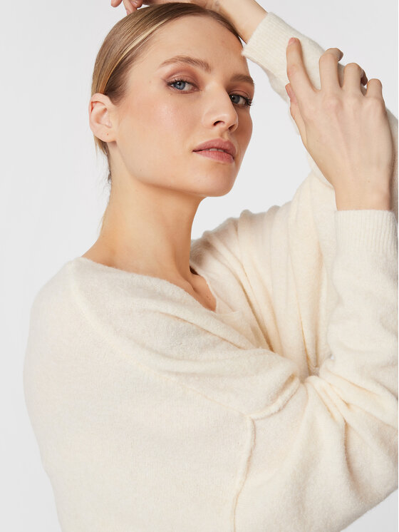 American Vintage American Vintage Πουλόβερ Damsville DAM225H22 Εκρού Relaxed Fit