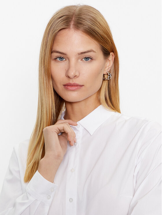 Tatuum Tatuum Srajca Gonika 1 T2316.083 Bela Slim Fit