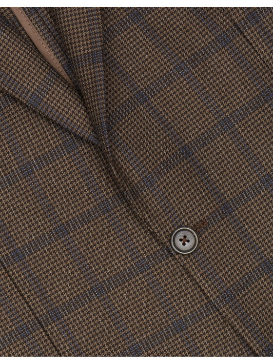 Borgio Borgio Marynarka mileto Brązowy Slim Fit