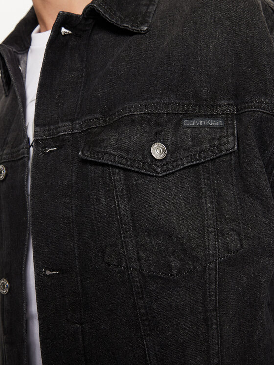 Calvin Klein Jeans Calvin Klein Jeans Τζιν μπουφάν Relaxed Denim Jacket J30J327024 Μαύρο Regular Fit