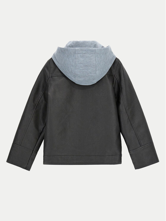 Original Marines Original Marines Яке от имитация на кожа DFP4072YM Черен Regular Fit