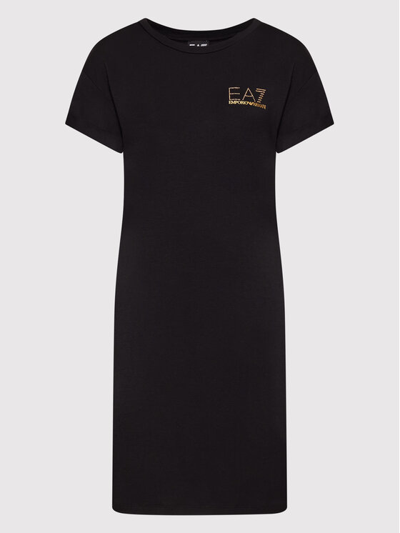 EA7 Emporio Armani EA7 Emporio Armani Sukienka codzienna 3LTA54 TJDQZ 1200 Czarny Regular Fit