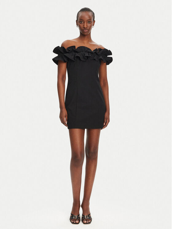 ROTATE ROTATE Rochie cocktail 113810100 Negru Slim Fit