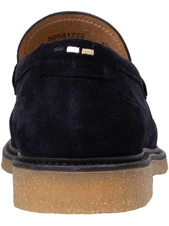 HUGO BOSS HUGO BOSS Mokasyny Kope_Mocc_sd 50541772 Granatowy