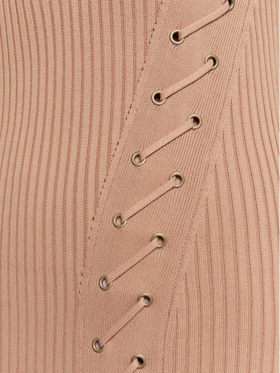 Guess Guess Kötött ruha W3RK40 Z2U00 Barna Slim Fit