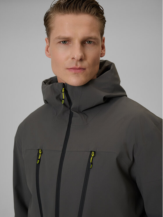 4F 4F Kurtka przejściowa MIDSHOP TEXTILE Szary Regular Fit