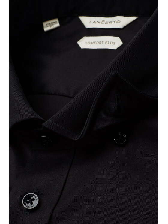 Lancerto Lancerto Koszula Blackstone KO073226000010 Czarny Regular Fit