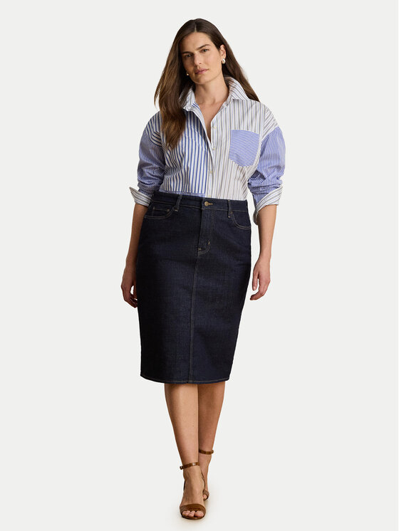 LAUREN RALPH LAUREN LAUREN RALPH LAUREN Bleistiftrock 200P14644001 Dunkelblau Regular Fit