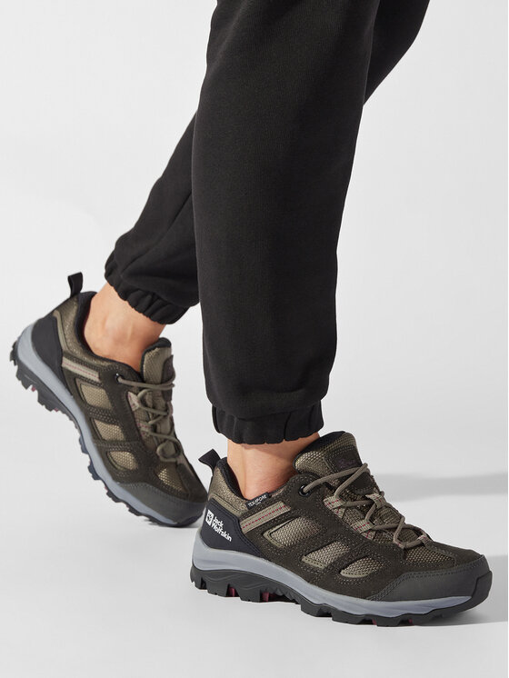 Jack Wolfskin Jack Wolfskin Παπούτσια πεζοπορίας Vojo 3 Texapore Low W 4042451 Χακί