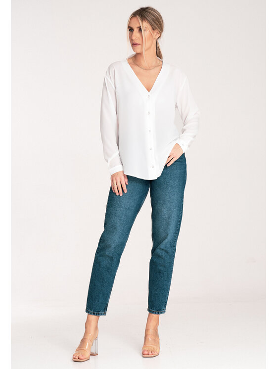 FIGL FIGL Košile M1070 Bílá Regular Fit