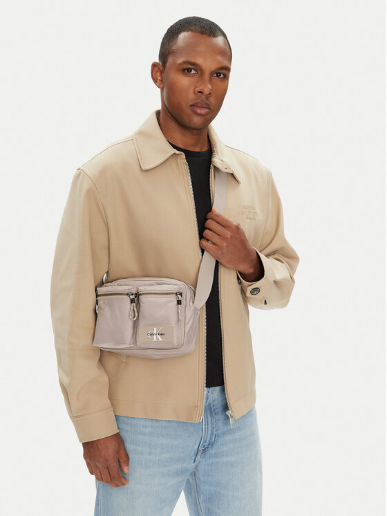 Calvin Klein Geantă crossover Tech Utility Camera Bag LV04G3178G Écru