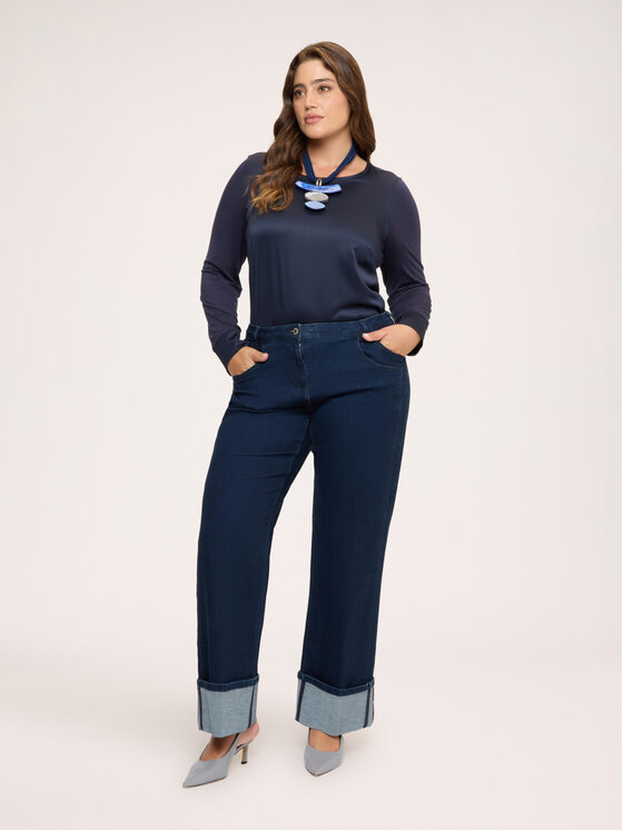 Fiorella Rubino Fiorella Rubino Koszula G0CWL009267N034 Niebieski Boxy Fit