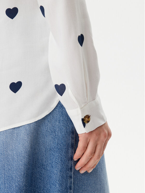 Vero Moda Vero Moda Πουκάμισο Bumpy 10275283 Λευκό Regular Fit