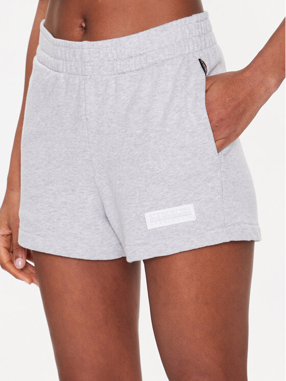 Napapijri Pantaloni scurți sport N-Morgex NP0A4GXI Gri Regular Fit