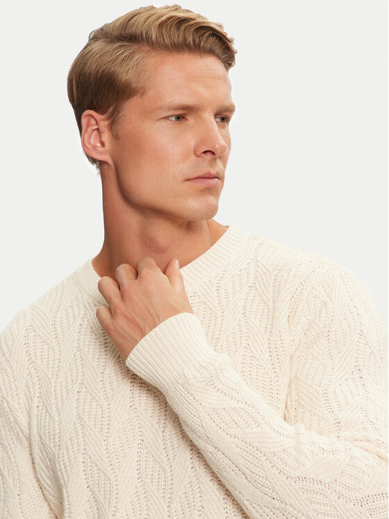 Guess Guess Пуловер Evander M4BR19 Z3HD1 Бежов Regular Fit