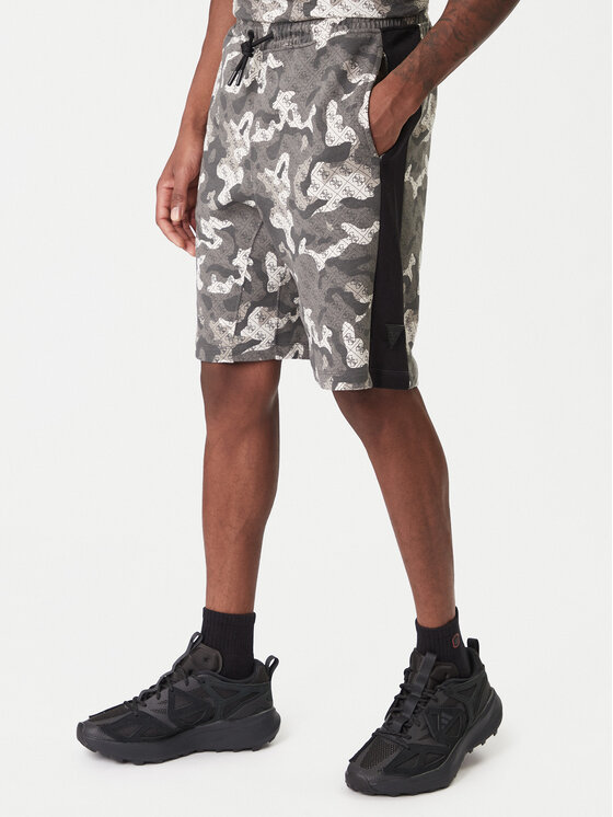 Guess Pantaloni scurți sport Z6RD00 K9YI1 Gri Regular Fit