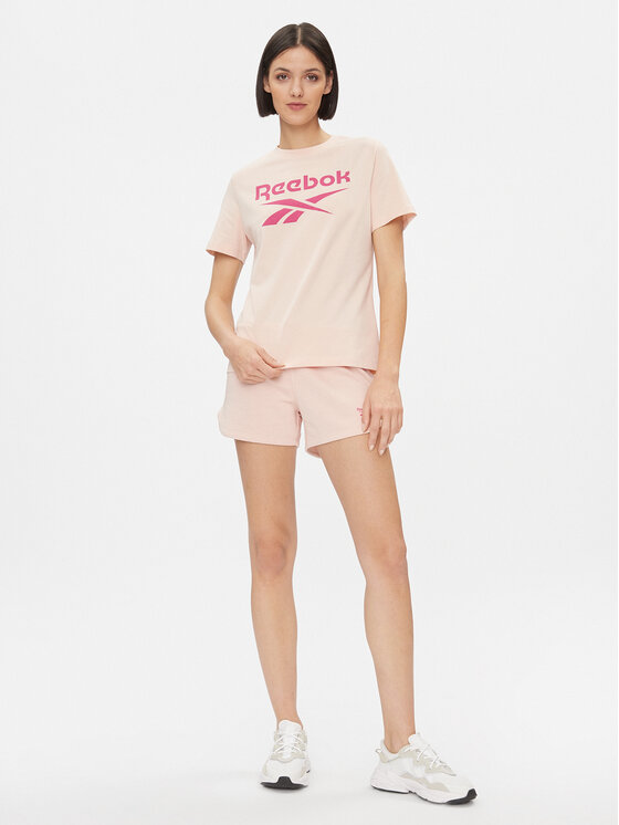 Reebok Reebok Pantaloni scurți sport Reebok Identity French Terry Shorts IM4152 Roz Slim Fit