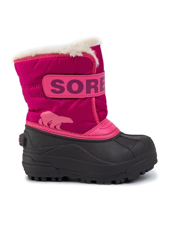 Cizme de zăpadă Sorel Childrens Snow Commander NC1960 Tropic Pink/Deep Blush 652