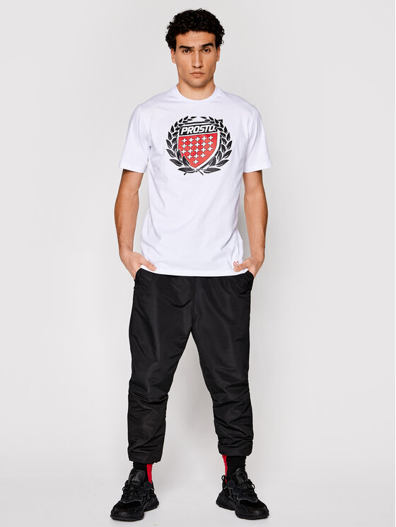 T-shirt KLASYK Cesar 1033 Bianco Regular Fit