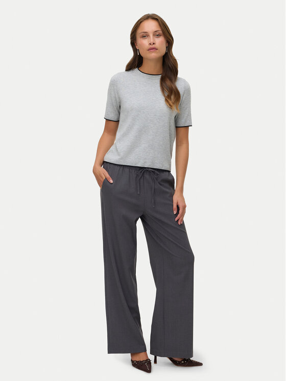 Vero Moda Vero Moda Hlače iz tkanine Milly 10331924 Siva Wide Leg