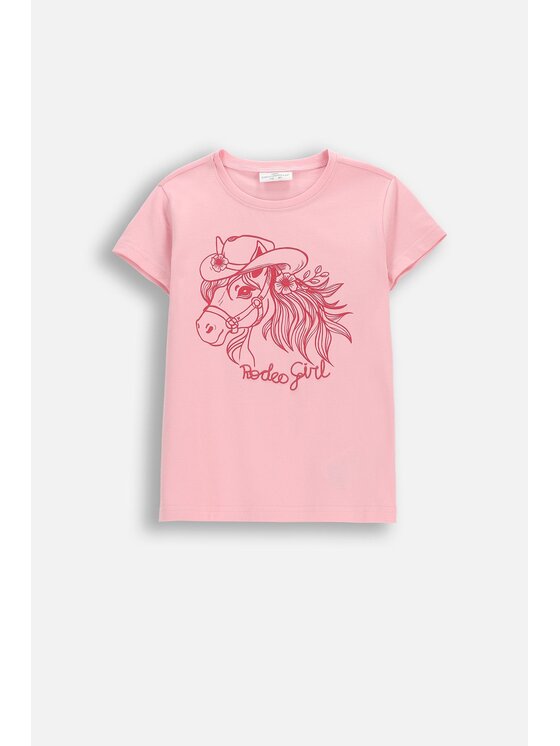 Coccodrillo Coccodrillo T-Shirt WC6143203GGK-033 Różowy Regular Fit
