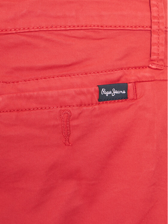 Pepe Jeans Pepe Jeans Шорти от плат Blueburn Short PB800726C75 Червен Regular Fit