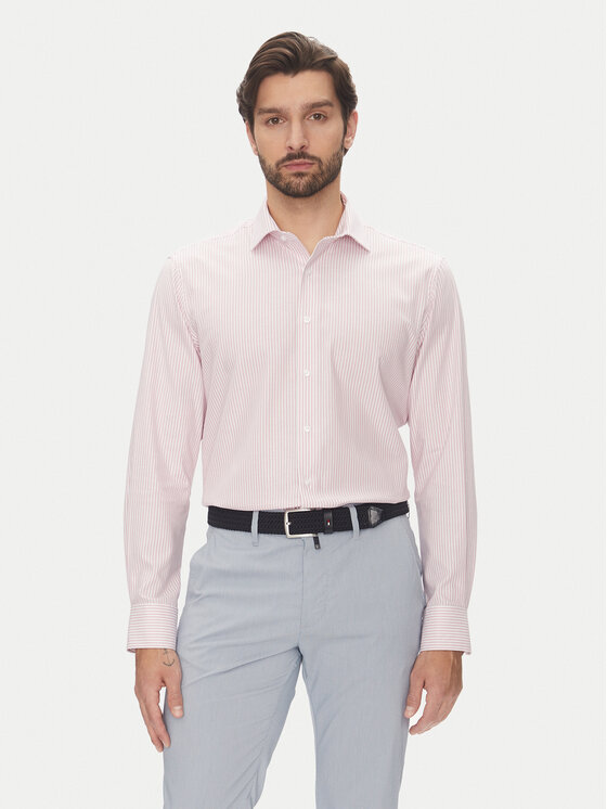 Pierre Cardin Pierre Cardin Košile C6 11004.0406 Růžová Modern Fit