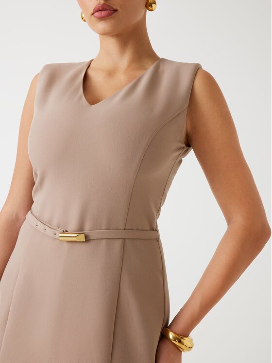 Marciano Guess Marciano Guess Každodenní šaty 178377 Béžová Classic Fit