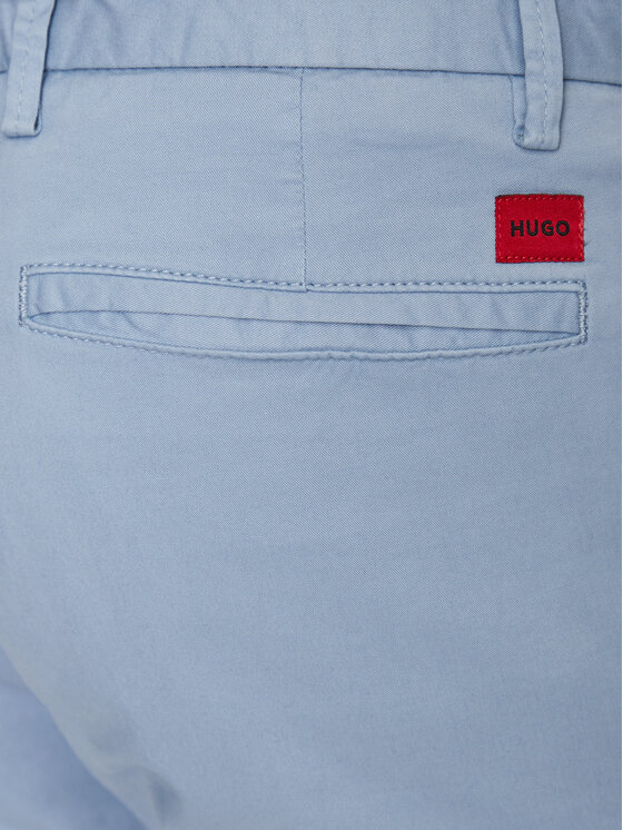HUGO Hugo Spodnie materiałowe 50468314 Niebieski Slim Fit