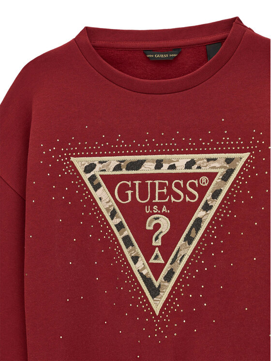 Guess Guess Sweatshirt J6BQ07 K6093 Dunkelrot Regular Fit