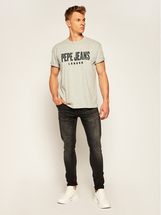 Pepe Jeans Pepe Jeans T-shirt Salvador PM507273 Grigio Relaxed Fit