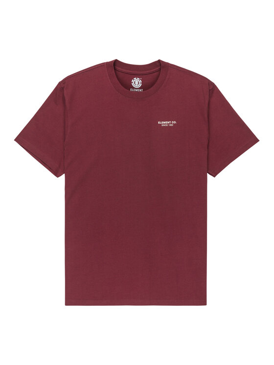 Element Element T-Shirt Element Co ELYZT00603 Bordó Regular Fit