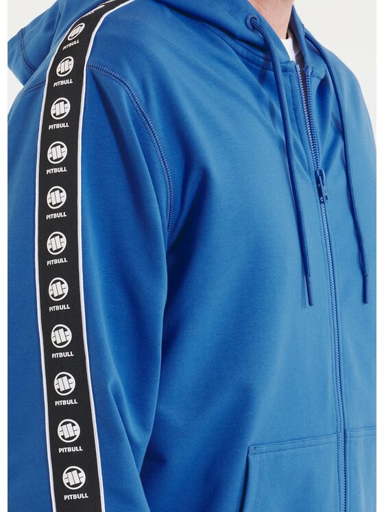 PITBULL PITBULL Bluza Bluza męska rozpinana z kapturem TAPE NUGGET 3XL Niebieski Regular Fit