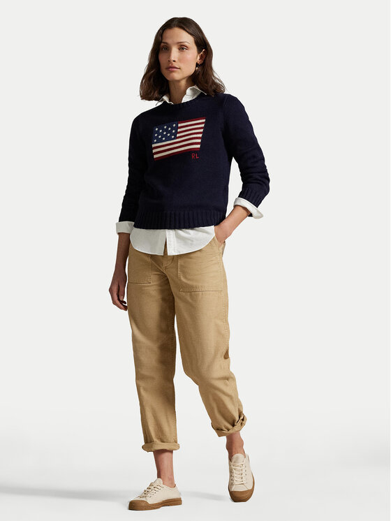 Polo Ralph Lauren Polo Ralph Lauren Sweter 211896939001 Granatowy Regular Fit