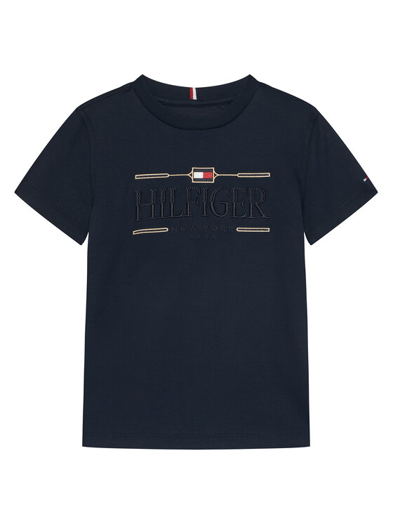 Tommy Hilfiger Tricou Icons KB0KB10360 Bleumarin Regular Fit