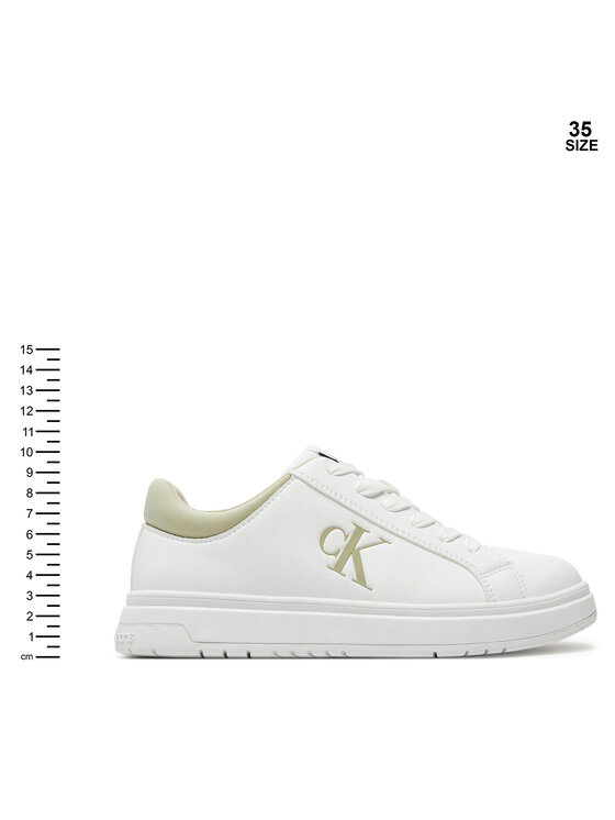 Calvin Klein Jeans Calvin Klein Jeans Сникърси Low Cut Lace-Up Sneaker V3X9-81058-1464 S Бял