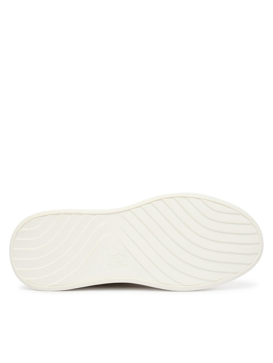 Tommy Hilfiger Tommy Hilfiger Tenisice Shiny Leather Platform Sneaker FW0FW09364 Écru