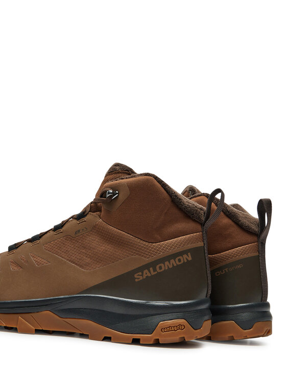 Salomon Salomon Παπούτσια πεζοπορίας Outsnap Climasalomon™ Waterproof L47685000 Καφέ