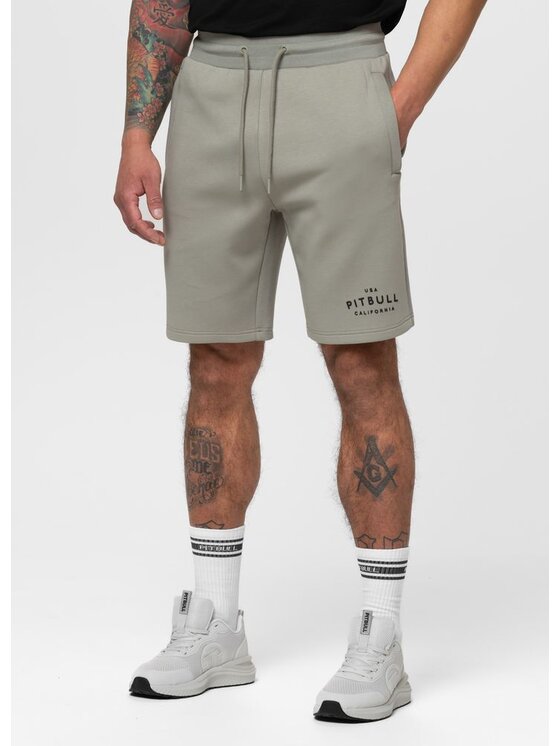 PITBULL PITBULL Szorty materiałowe SAMPSON Szary Regular Fit