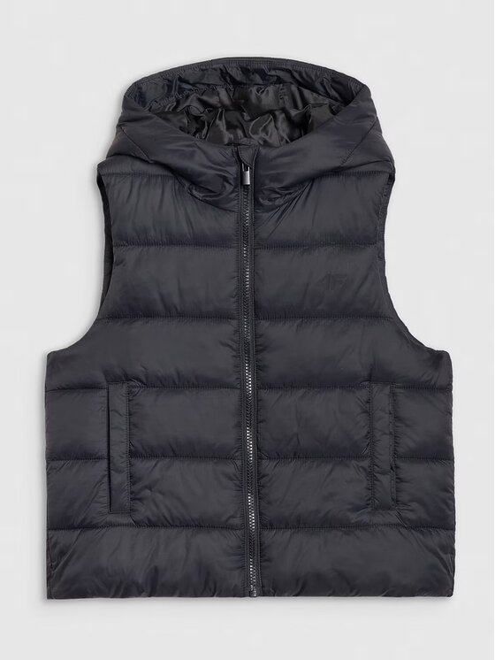 4F 4F Športová vesta 4FJWSS25TVJAF166-20S Čierna Regular Fit