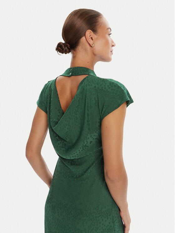 Bruuns Bazaar Bruuns Bazaar Sukienka koktajlowa Bacopa Zimone BBW4576 Zielony Slim Fit