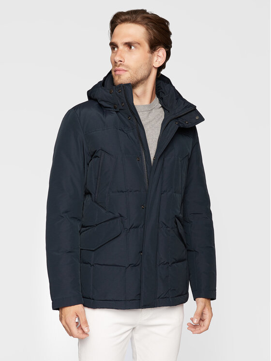 Woolrich Woolrich Geacă din puf Blizzard Field CFWOOU0621MRUT0001 Bleumarin Regular Fit