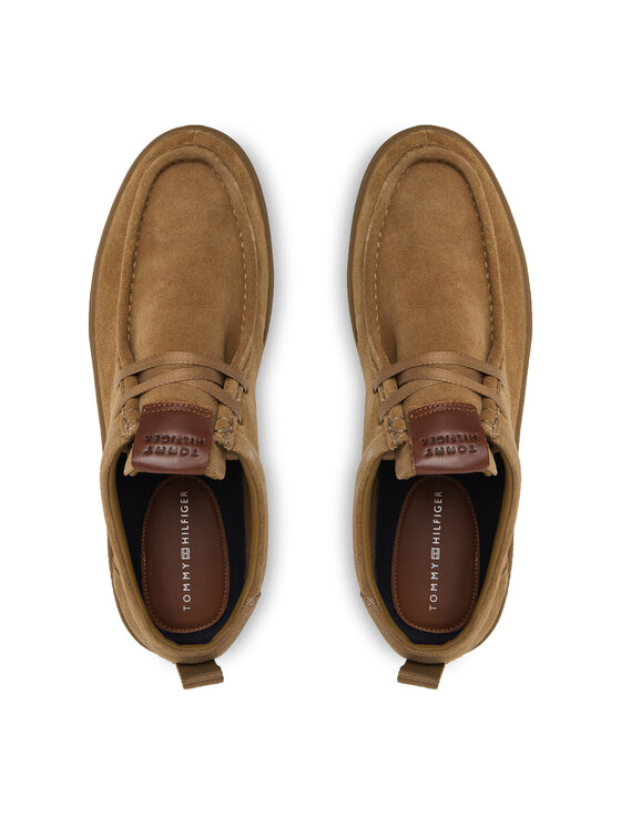 Tommy Hilfiger Tommy Hilfiger Półbuty Modern Light Suede Moc Toe Shoe FM0FM05501 Brązowy