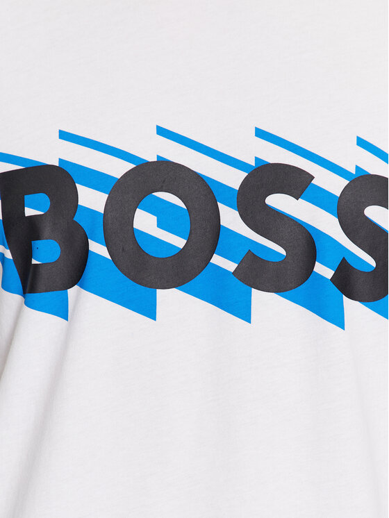 BOSS Boss T-särk Teebossrete 50495719 Valge Regular Fit