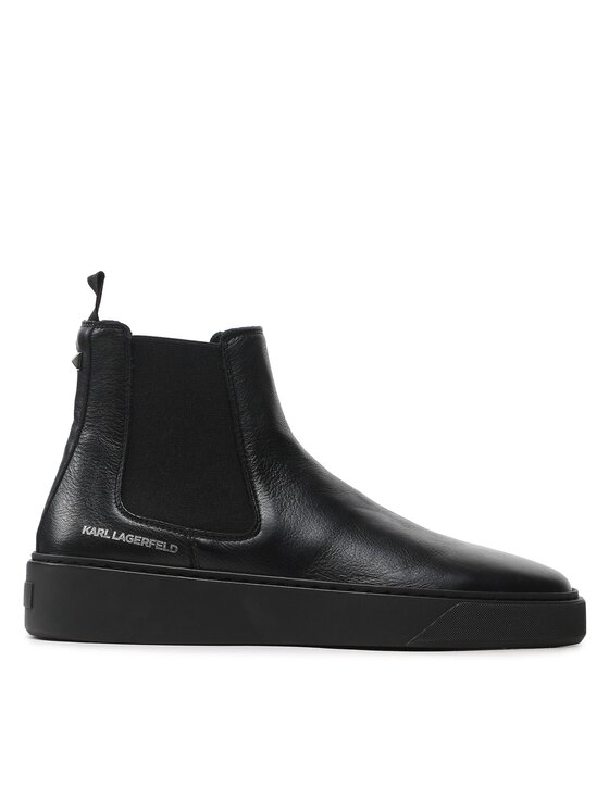 KARL LAGERFELD KARL LAGERFELD Kotníková obuv s elastickým prvkem KL53340 Černá