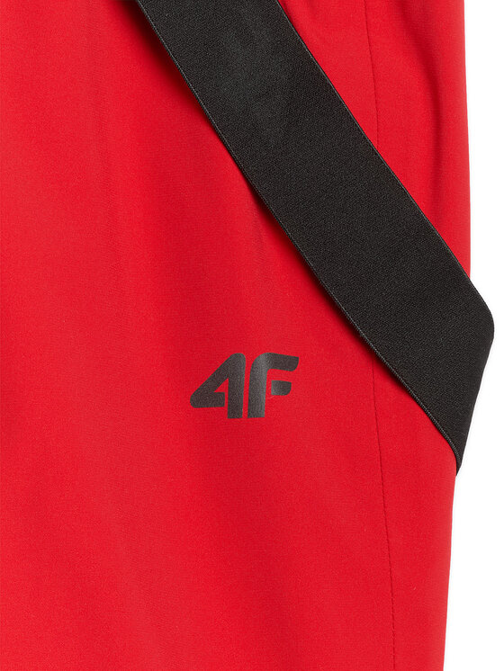 4F 4F Spodnie narciarskie SKIWEAR Czerwony Regular Fit