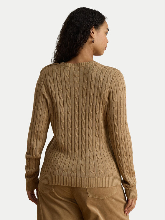 LAUREN RALPH LAUREN LAUREN RALPH LAUREN Megztinis 200P14039500 Tamsiai smėlinė Regular Fit