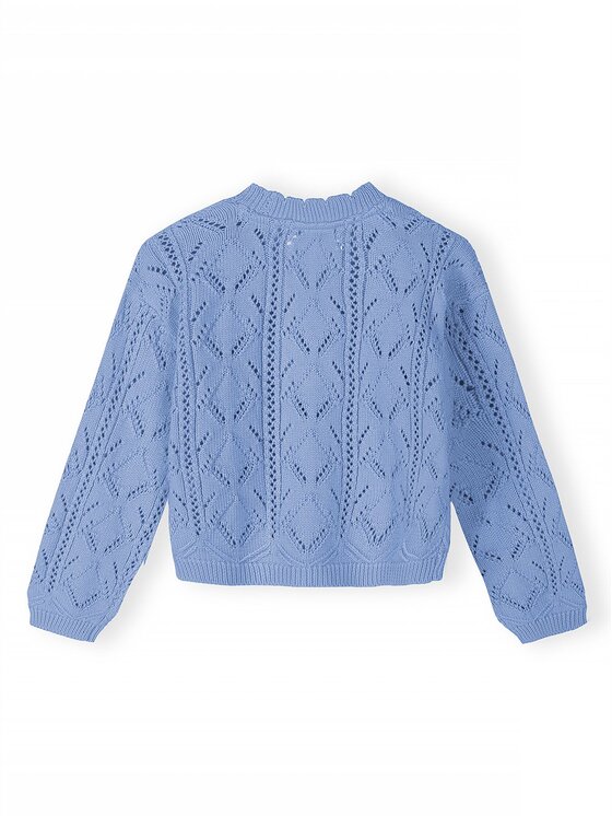 minoti minoti Kardigan 30KNIT100 Błękitny Regular Fit